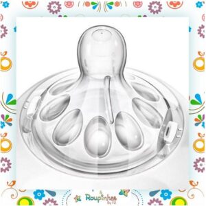 Philips Avent - Mamadeira Anti Cólica Pétala Transparente 3m+ 330ml - Imagem 4