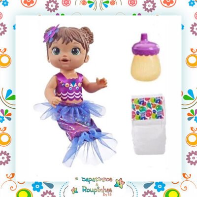 Boneca Baby Alive Linda Sereia Morena