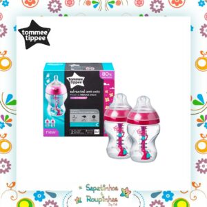 Tommee Tippee - Kit 2 Mamadeiras Advanced Anti-Cólica 260ml 0m+ - Imagem 6
