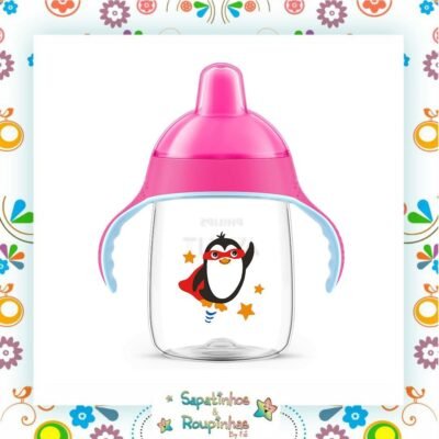 PHILIPS AVENT - BICO RÍGIDO ANTI-VAZAMENTO PINGUIM -  340ML
