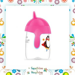 PHILIPS AVENT - BICO RÍGIDO ANTI-VAZAMENTO PINGUIM -  340ML - Imagem 3