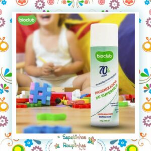 Bioclub - Spray Higienizador para Superfícies - Álcool 70%  - 300ml