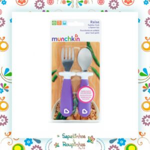 Munchkin - Conjunto de garfo e colher Raise Toddler - Imagem 4