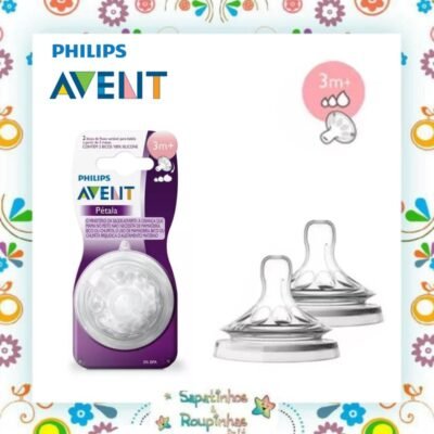 Philips Avent - 2 Bicos Mamadeira Pétala 3m+