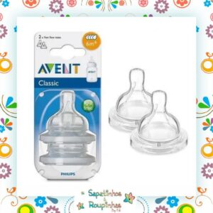 Philips Avent - Bico Mamadeira Classic 6m+ 