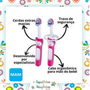 MAM - Dupla - Escova dental Kit de escovas 5m+ com Gravação A Laser - Imagem 9