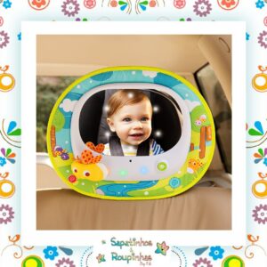 Munchkin - Espelho Retrovisor Musical para Banco Traseiro com LED e Controle Remoto - Imagem 3