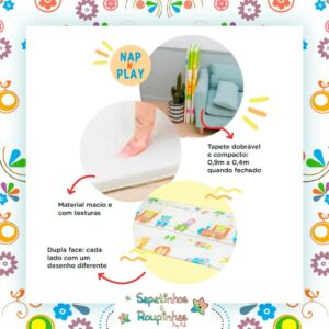 Multikids Baby - Tapete Dobrável - Nap n' Play - Imagem 9