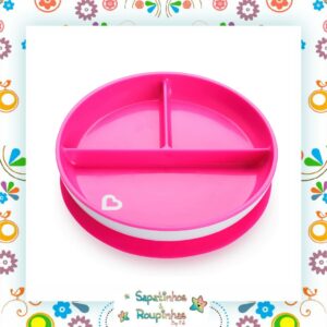 Munchkin - Prato com Divisórias e Ventosa Rosa - Imagem 5