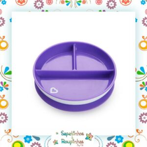 Munchkin - Prato com Divisórias e Ventosa Rosa - Imagem 4