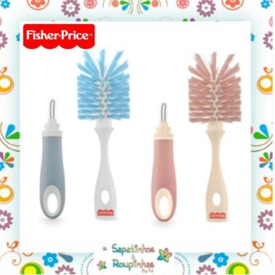 Fisher Price - Escova De Bicos E Mamadeiras 2 Em 1 First Moments