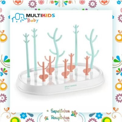 Multikids Baby - Escorredor de Mamadeiras e Acessorios Little Garden 