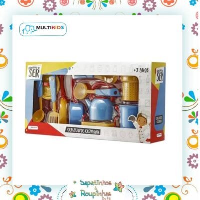 Multikids Baby - Brincando de Ser Conjunto Cozinha com Acessórios 