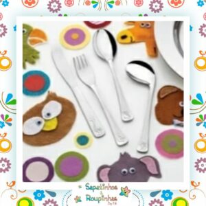 TRAMONTINA - JOGO TALHERES AÇO INOX 4 PEÇAS P/ CRIANÇA COM GRAVAÇÃO A LASER - Imagem 4