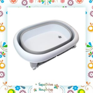 Clingo - Banheira Portátil Dobrável Cinza - Imagem 3