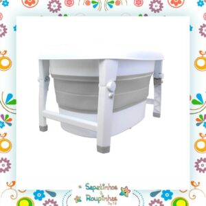 Clingo - Banheira Portátil Dobrável Cinza - Imagem 6