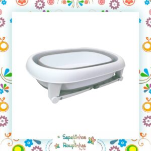 Clingo - Banheira Portátil Dobrável Cinza - Imagem 5