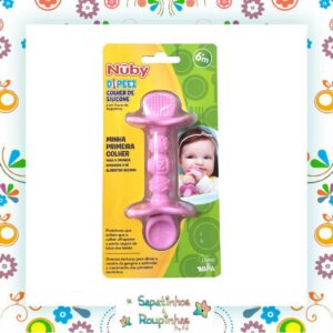 Nûby - Colher De Silicone Com Trava Limitador Segurança - Imagem 3