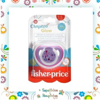 Fisher Price Chupeta Glow Rosa - 0 a 6 meses