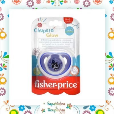 Fisher Price Chupeta Glow Lilás - 0 a 6 meses