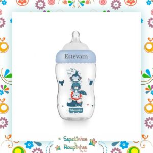 Fisher Price - Mamadeira 330ml Bico Anticólica Fluxo Rápido First Moment Com Gravação A Laser - Imagem 5
