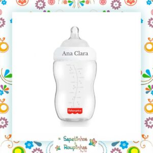 Fisher Price - Mamadeira 330ml Bico Anticólica Fluxo Rápido First Moment Com Gravação A Laser - Imagem 7