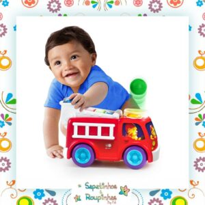 Bright Starts - Caminhão Bombeiro Roll & Pop Fire Truck