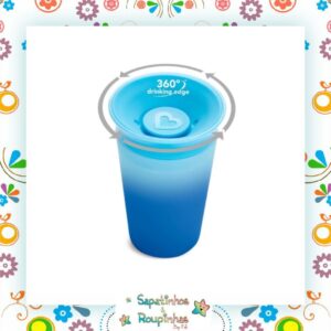 Munchkin - Copo De Treinamento Miracle 360 Changing Color 266ml (12M+) Com Gravação A Laser - Imagem 6