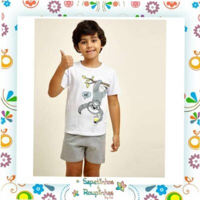 ByGus - Pijama Masculino Preguiça Hi