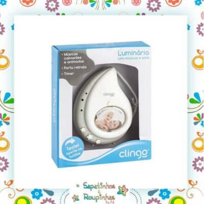 Clingo - Luminária Abajur Infantil Com Músicas E Sons De Gotas