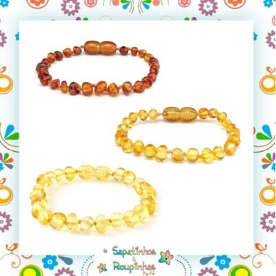 Âmbar Baby Care - Pulseira De Âmbar Para Bebê 14 cm