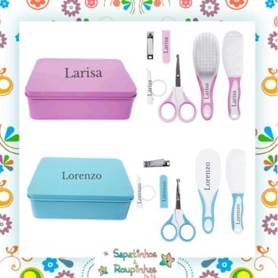 Buba - Caixa Com Kit Higiene Infantil Com Gravação A Laser