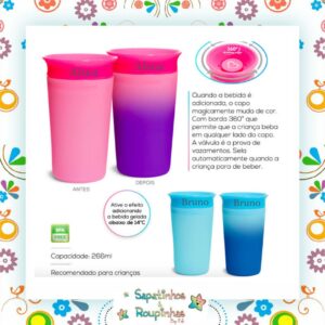 Munchkin - Copo De Treinamento Miracle 360 Changing Color 266ml (12M+) Com Gravação A Laser - Imagem 2