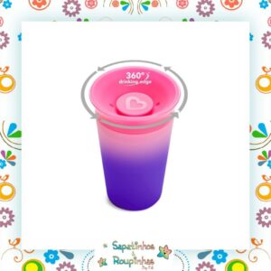 Munchkin - Copo De Treinamento Miracle 360 Changing Color 266ml (12M+) Com Gravação A Laser - Imagem 4
