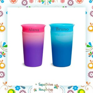 Munchkin - Copo De Treinamento Miracle 360 Changing Color 266ml (12M+) Com Gravação A Laser - Imagem 1