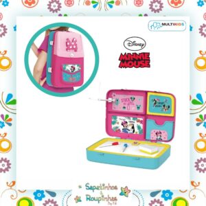 Disney Minnie Mouse - Mochila de Atividades da Minnie Com Canetinhas e Acessórios Multikids