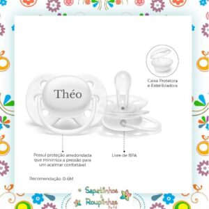 Philips Avent - Chupeta Ultra Soft - 6 á 18m Com Embalagem Em Metal Com Gravação A Laser - Imagem 7