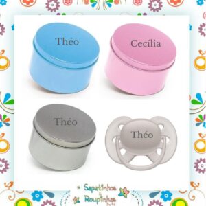 Philips Avent - Chupeta Ultra Soft - 6 á 18m Com Embalagem Em Metal Com Gravação A Laser