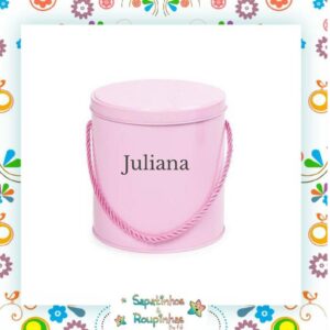 Baby Gold - Saída Maternidade em Tricot 2 Peças Com Embalagem Em Metal Personalizada - Imagem 5