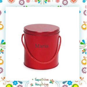 Baby Gold - Saída Maternidade em Tricot 2 Peças Com Embalagem Em Metal Personalizada - Imagem 6