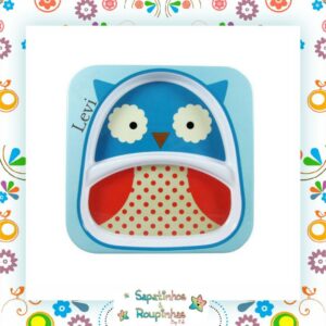 Skip Hop - Set De Pratos Zoo Coruja Com Gravação A Laser - Imagem 3