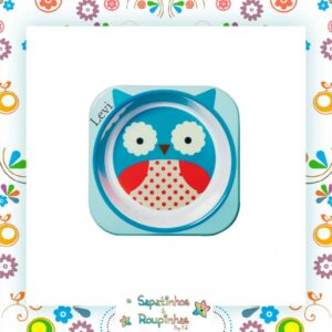 Skip Hop - Set De Pratos Zoo Coruja Com Gravação A Laser - Imagem 4