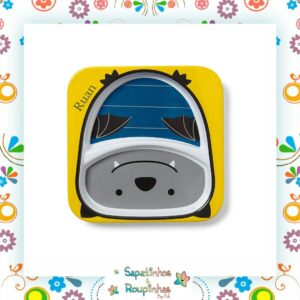 Skip Hop - Set De Pratos Zoo Morcego Com Gravação A Laser  - Imagem 3