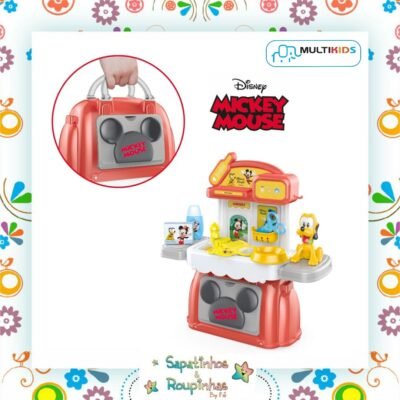 Disney Mickey Mouse - Maleta 3 em 1 Pet Shop do Mickey Multikids