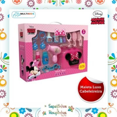 Disney Minnie Mouse - Maleta Luxo Minnie Cabeleireira Multikids