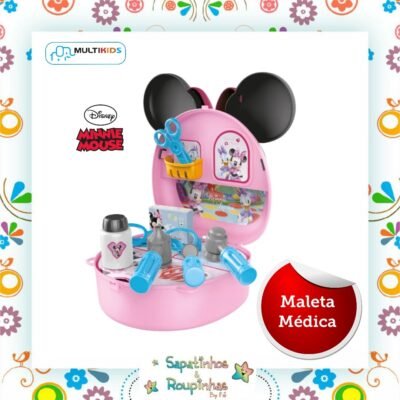Disney Minnie Mouse - Maleta Com Alça Minnie Médica Com Acessórios Multikids