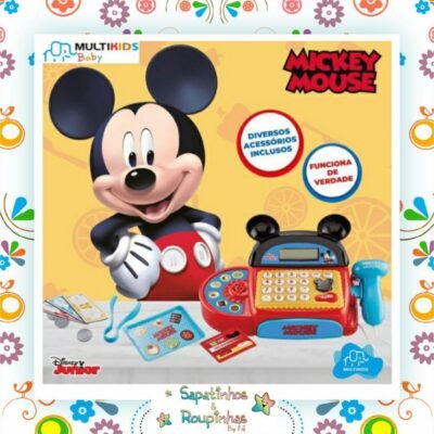 Disney Mickey Mouse - Caixa Registradora do Mickey Com Luz e Som Multikids