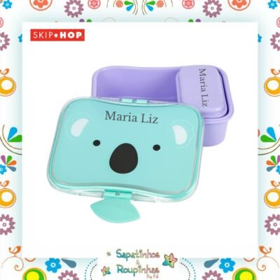 Skip Hop - Kit Lanche Zoo Coala Com Gravação A Laser