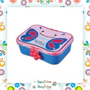 Skip Hop - Kit Lanche Zoo Borboleta Com Gravação A Laser - Imagem 3
