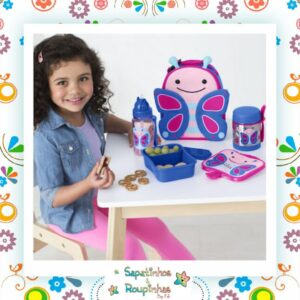 Skip Hop - Kit Lanche Zoo Borboleta Com Gravação A Laser - Imagem 4